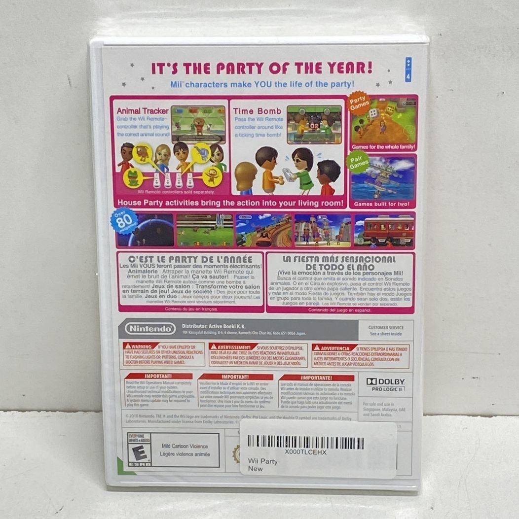 Wii Party Nintendo Wii UAE/Malaysia/Singapore Variant Factory Sealed