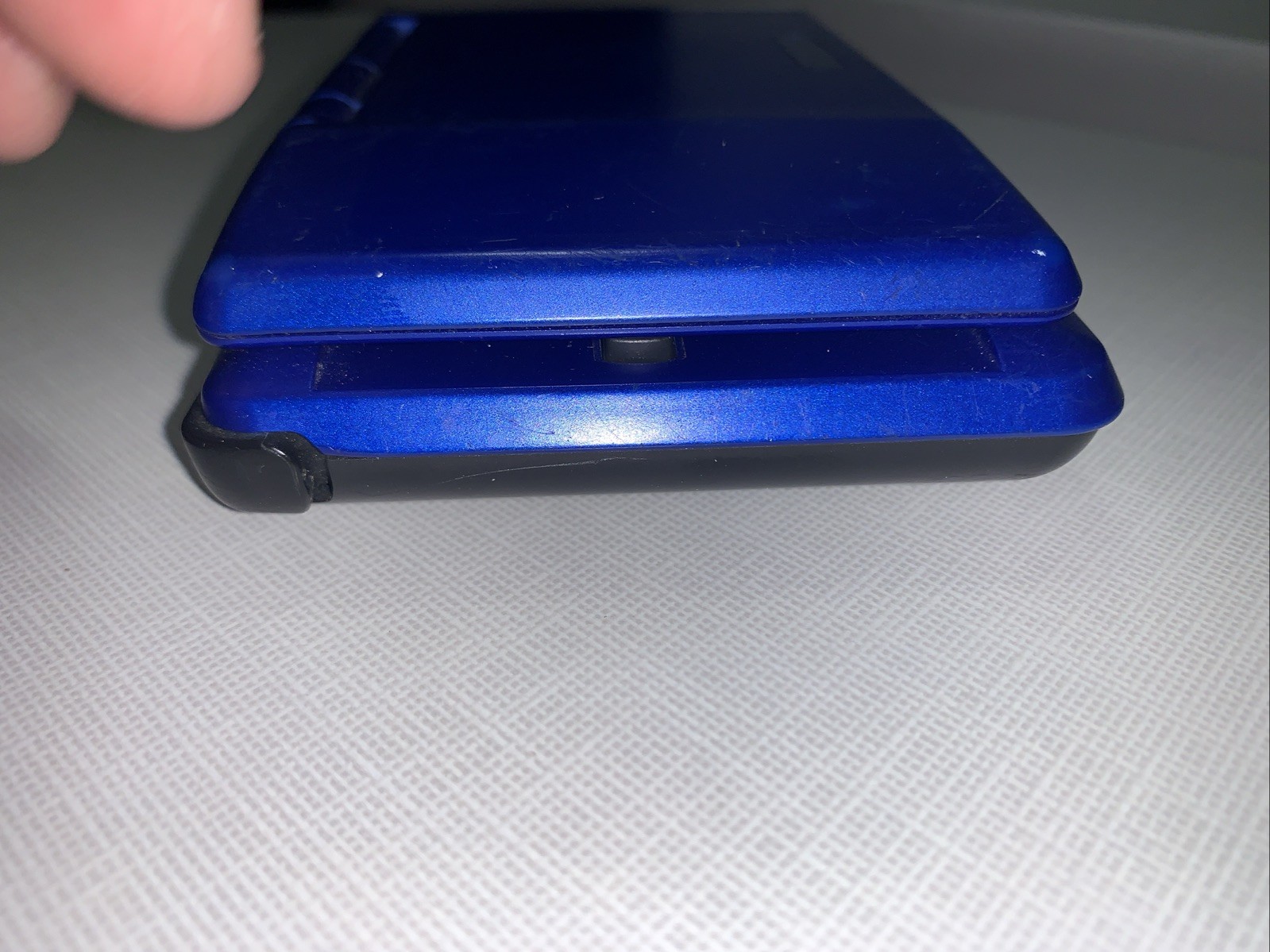 Original Nintendo DS Console Electric Blue Fat NTR-001 Tested Working No Charger