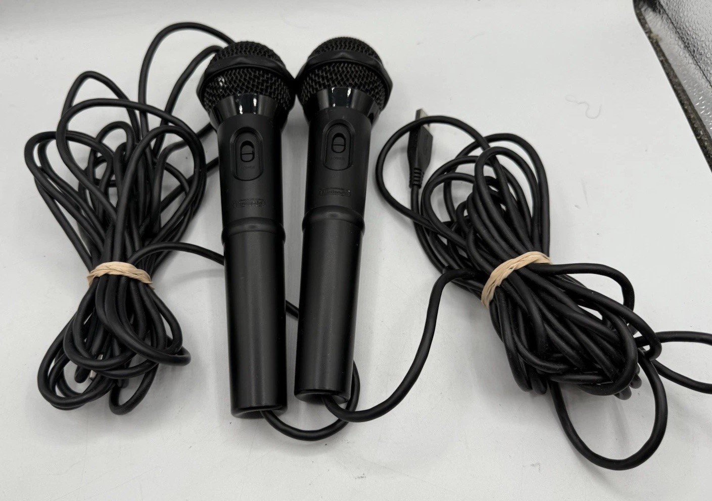 X2 Nintendo Wii U Microphone WUP-021 Official OEM Authentic Untested Karaoke Mic
