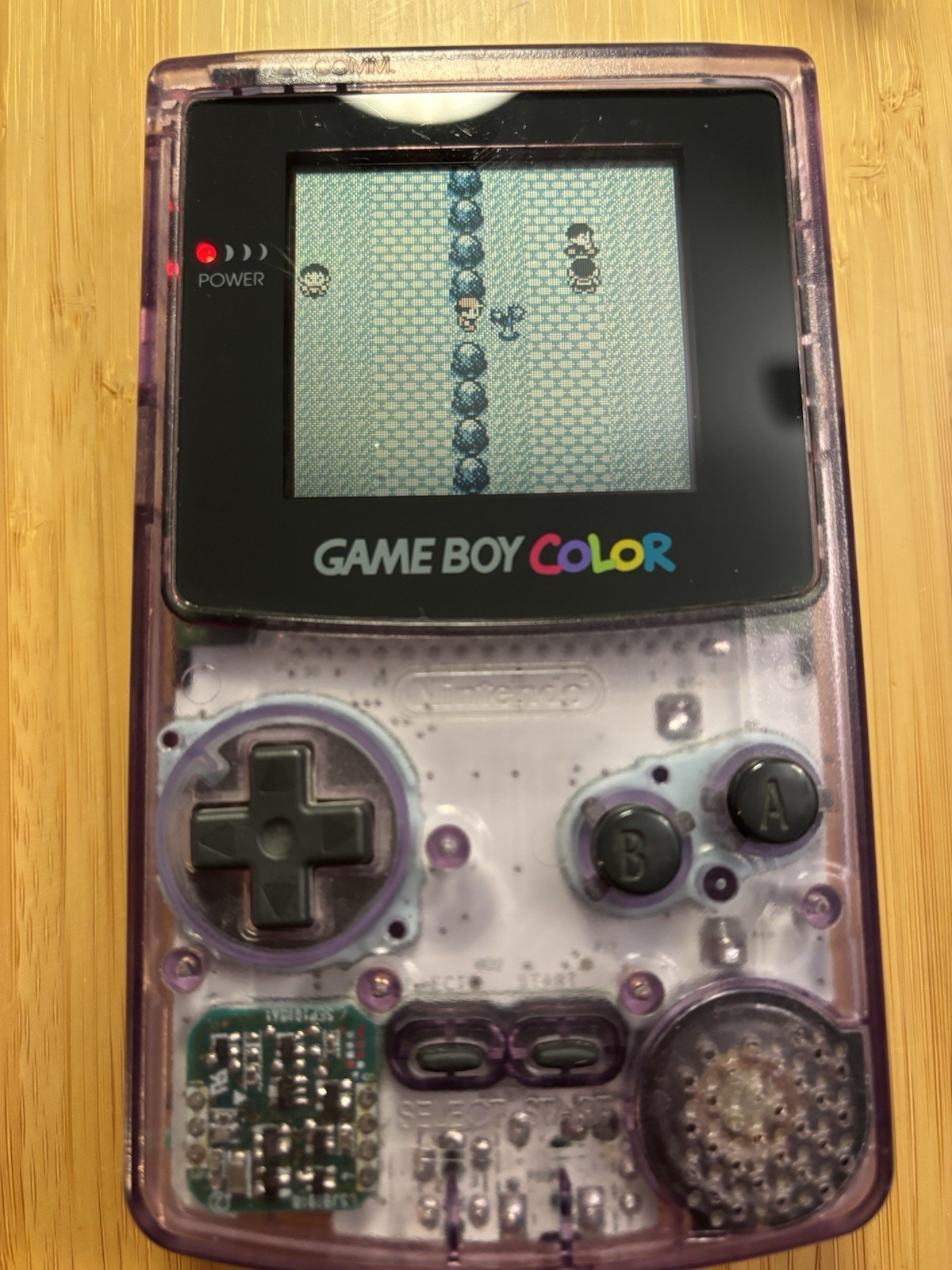 Nintendo Game Boy Color CGB-001 Atomic Purple Clear NTSC-U/C Color Screen
