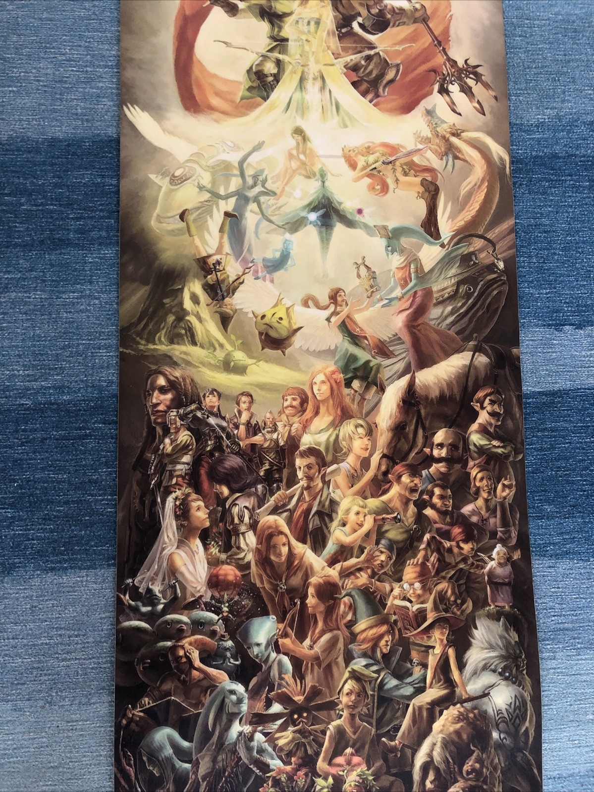 The Legend of Zelda Twilight Princess Promo Art Poster Laminate 5 Ft X 11” Rare