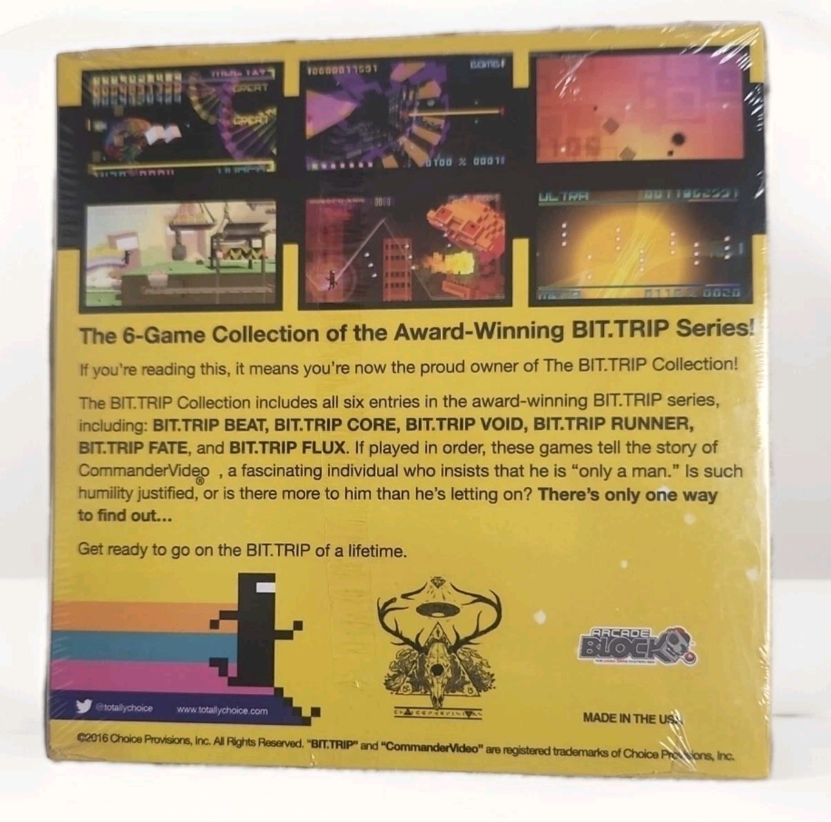 Arcade Block The Bit Trip Collection Video Games Download Casual Retro Logo NIB