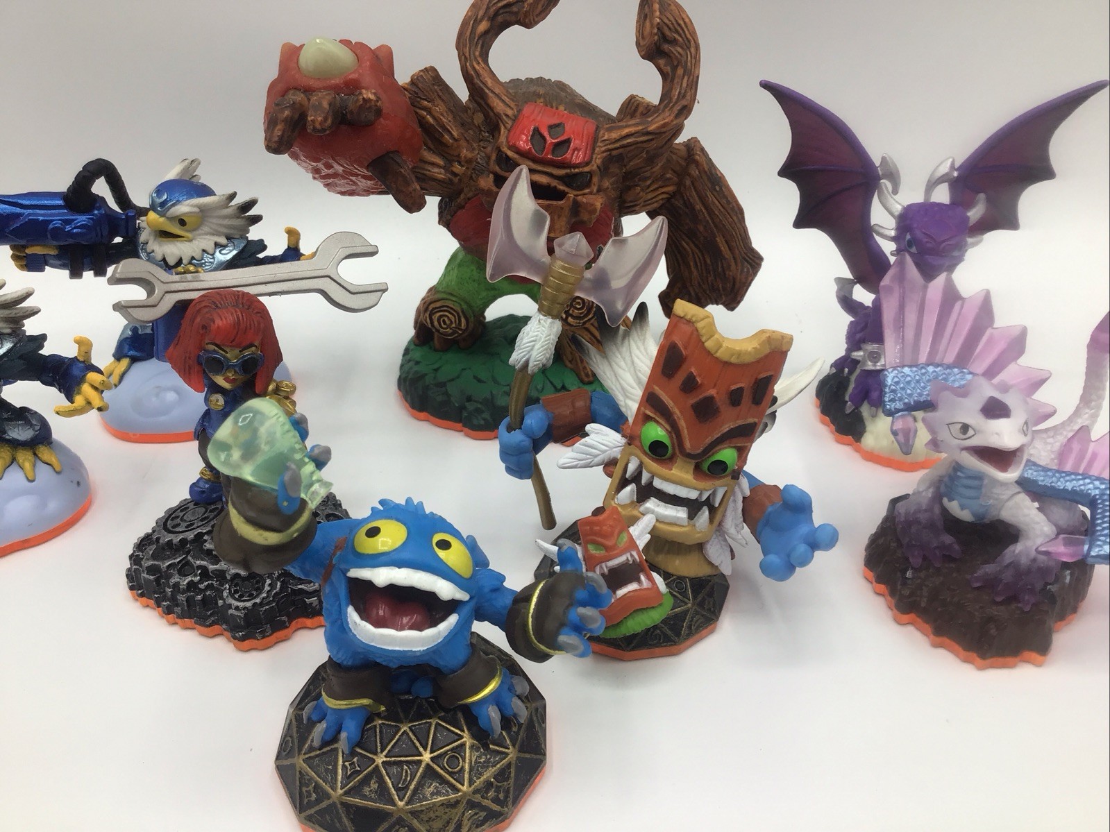 Lot of 8 – Skylanders Giants Tree Rex-Cynder-Flashwing-Pop Fizz