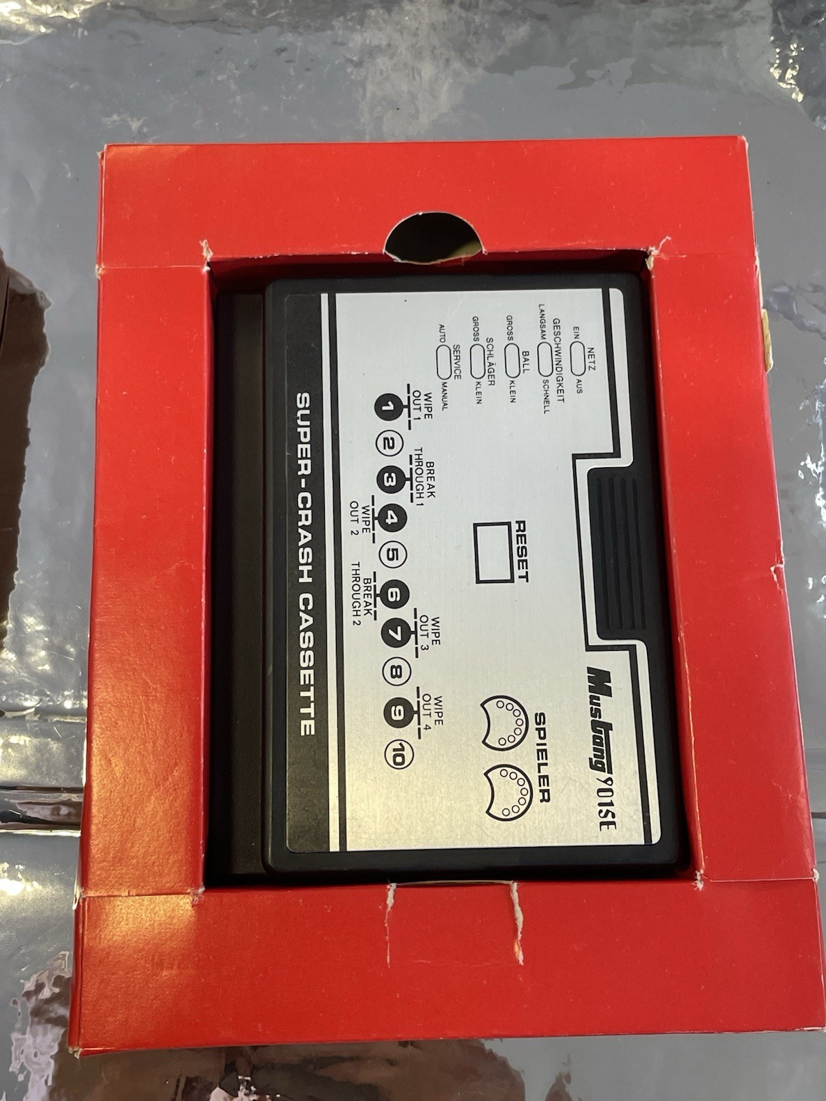 Mustang 9015 Original Packaging CIB Sanwa 2 Modules Original Packaging CIB Retro Pong Console Excellent Condition 70s
