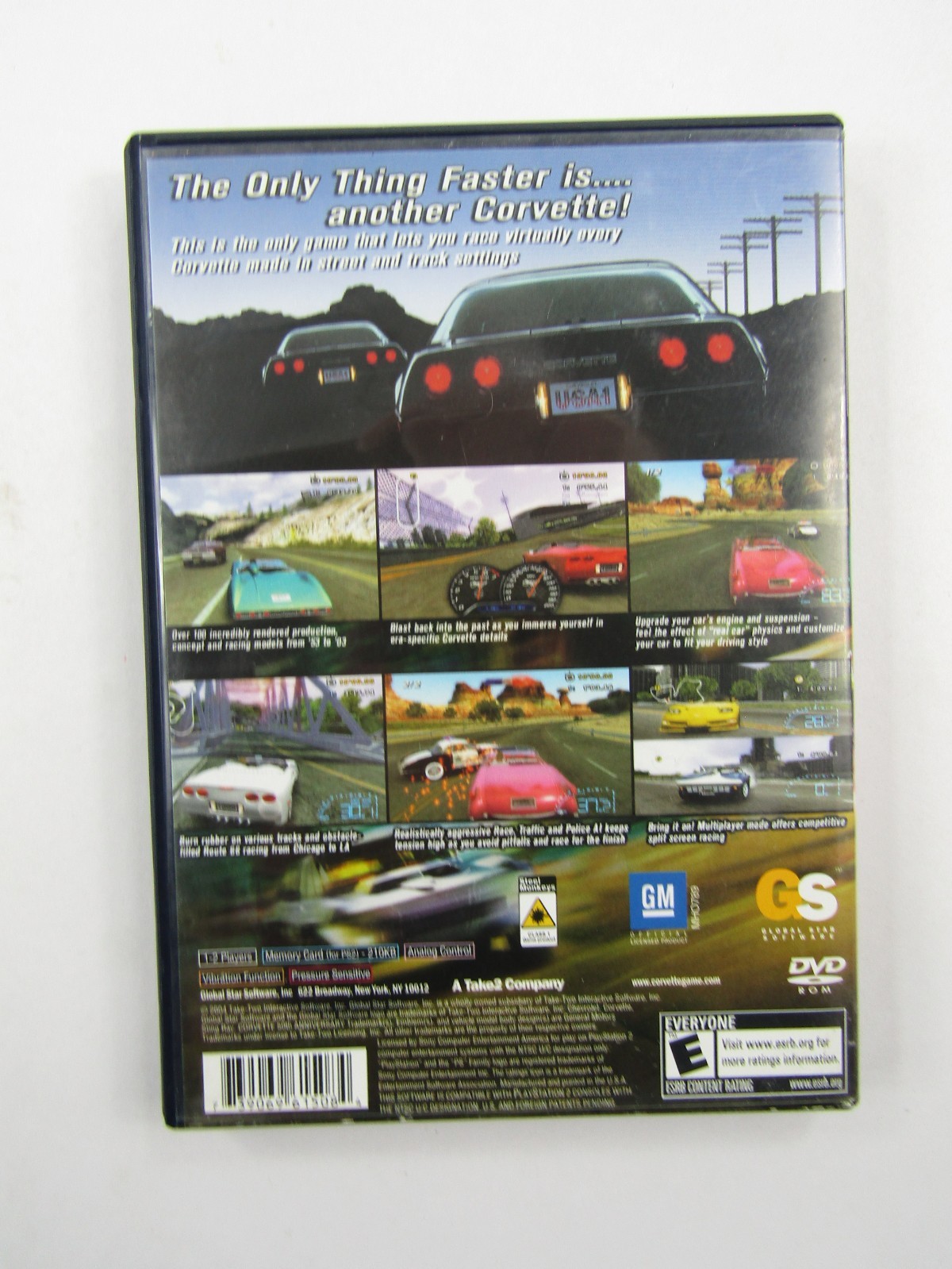 Corvette Playstation 2 Video Game GS Global Star Racing No Manual