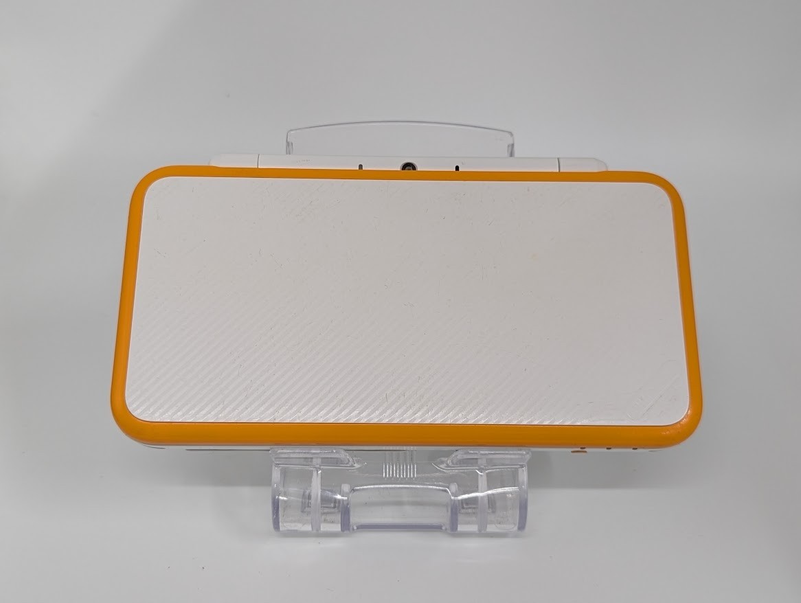 B112 Nintendo new 2DS console LL XL Orange x White Japan w/pouch pen adapter