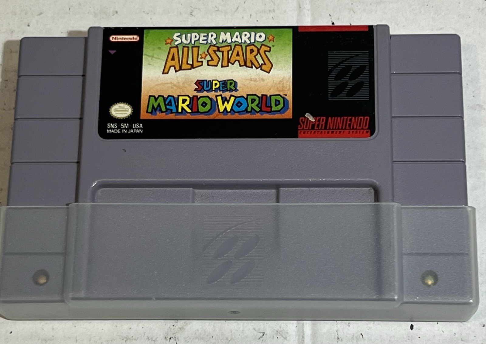 Nintendo Super Mario All-Stars + Super Mario World SNES Cartridge NTSC-U/C