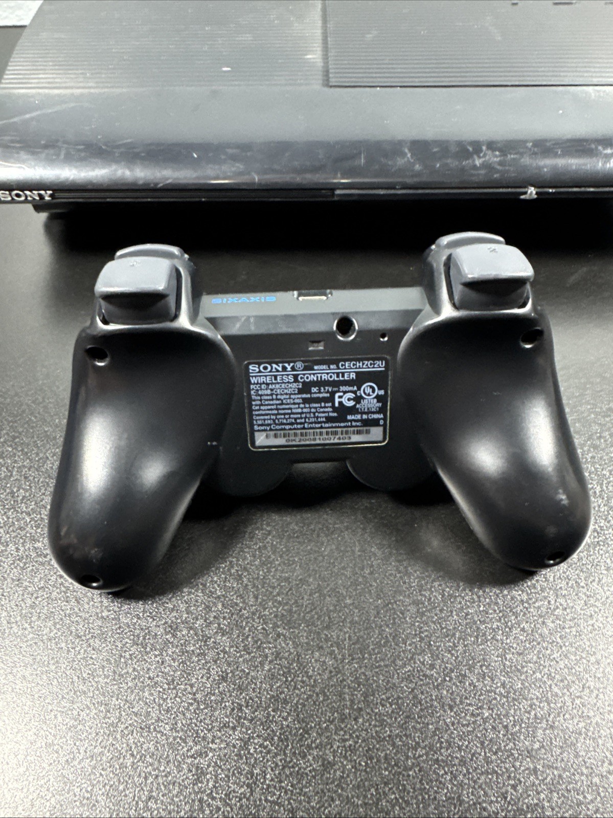 Sony PS3 Playstation 3 Super Slim 250GB Console W/ Controller Cords CECH-4001B