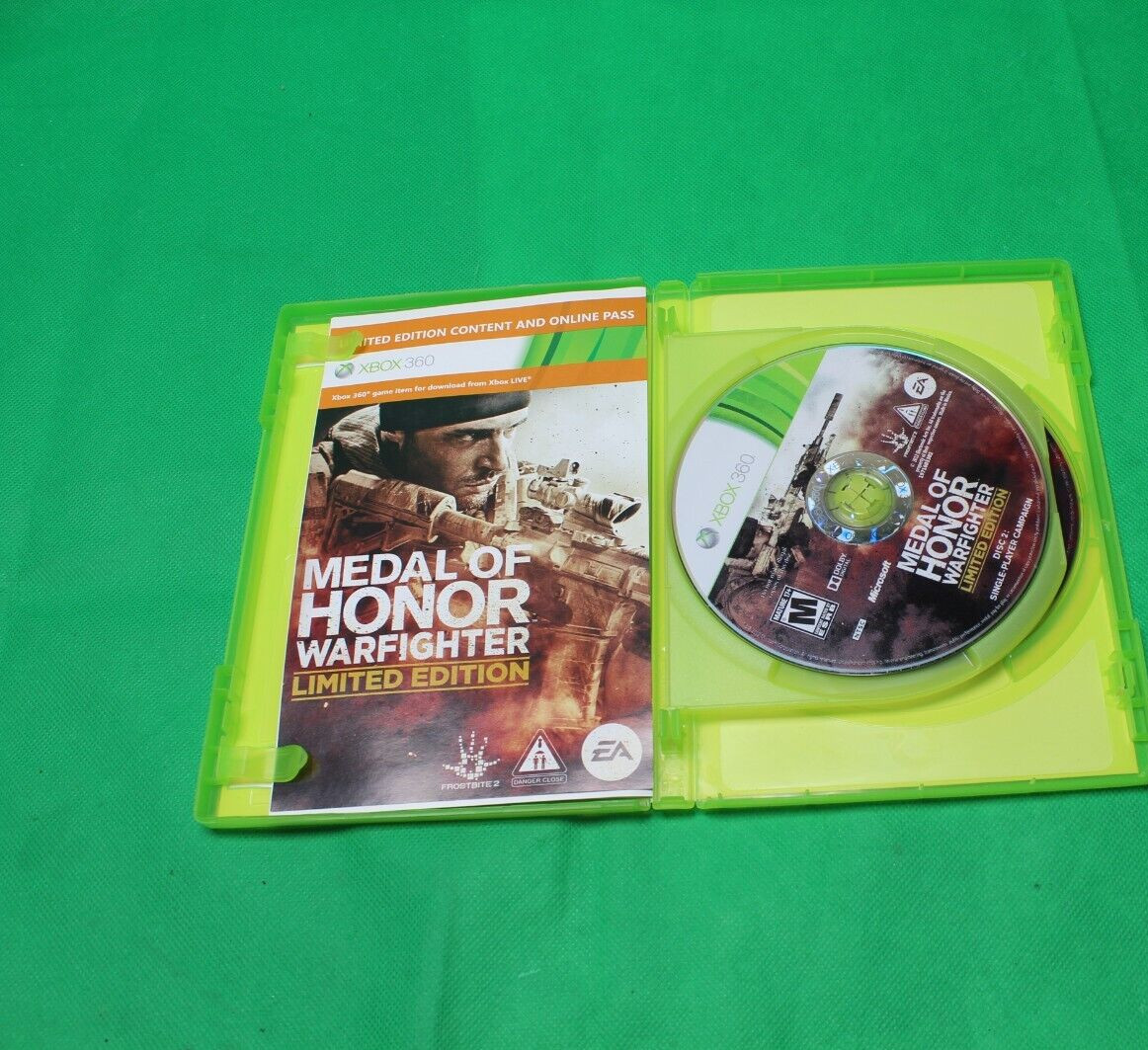 Medal of Honor Warfighter – Limited Edition Xbox 360 Game 2012 Manual Included