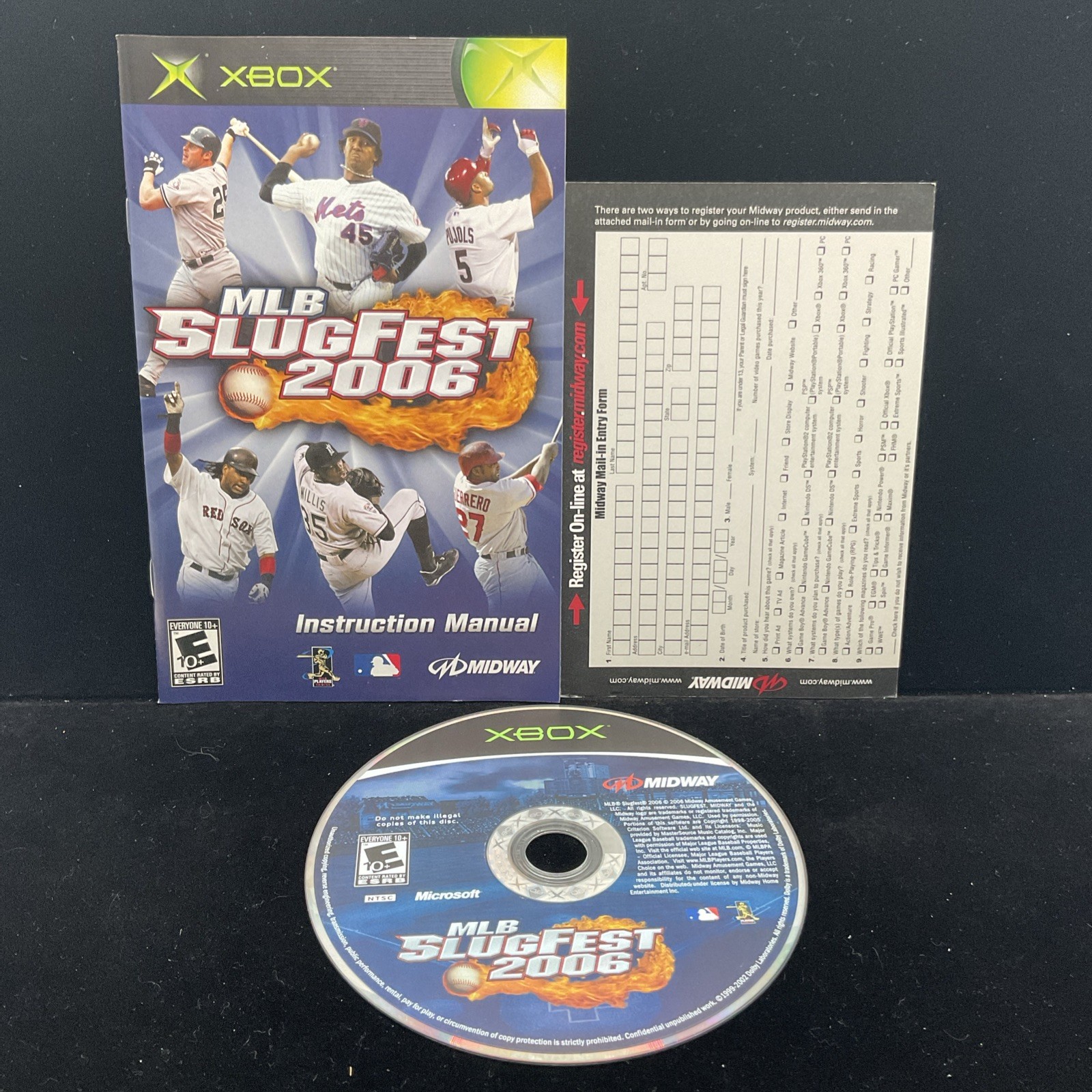 MLB SlugFest 2006 (Microsoft Xbox) Tested & CIB Clean 1 YR Warranty Refurbished