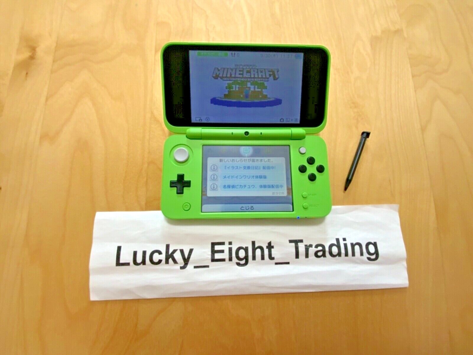 New Nintendo 2DS XL LL Minecraft Creeper Edition Console Stylus Japan ver [H]