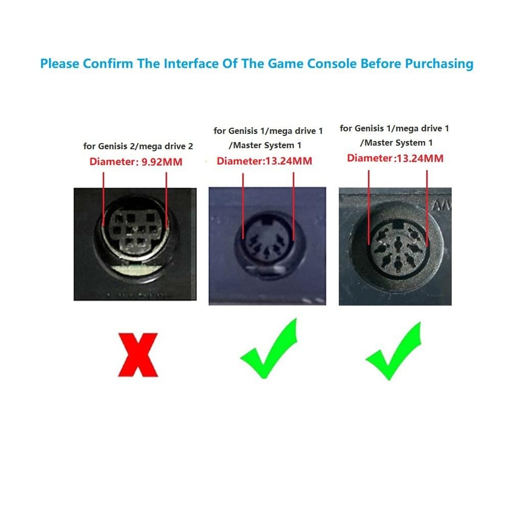 Indoor Use AV Composite Cable for Genesis 1 – Connect Retro Consoles to TV