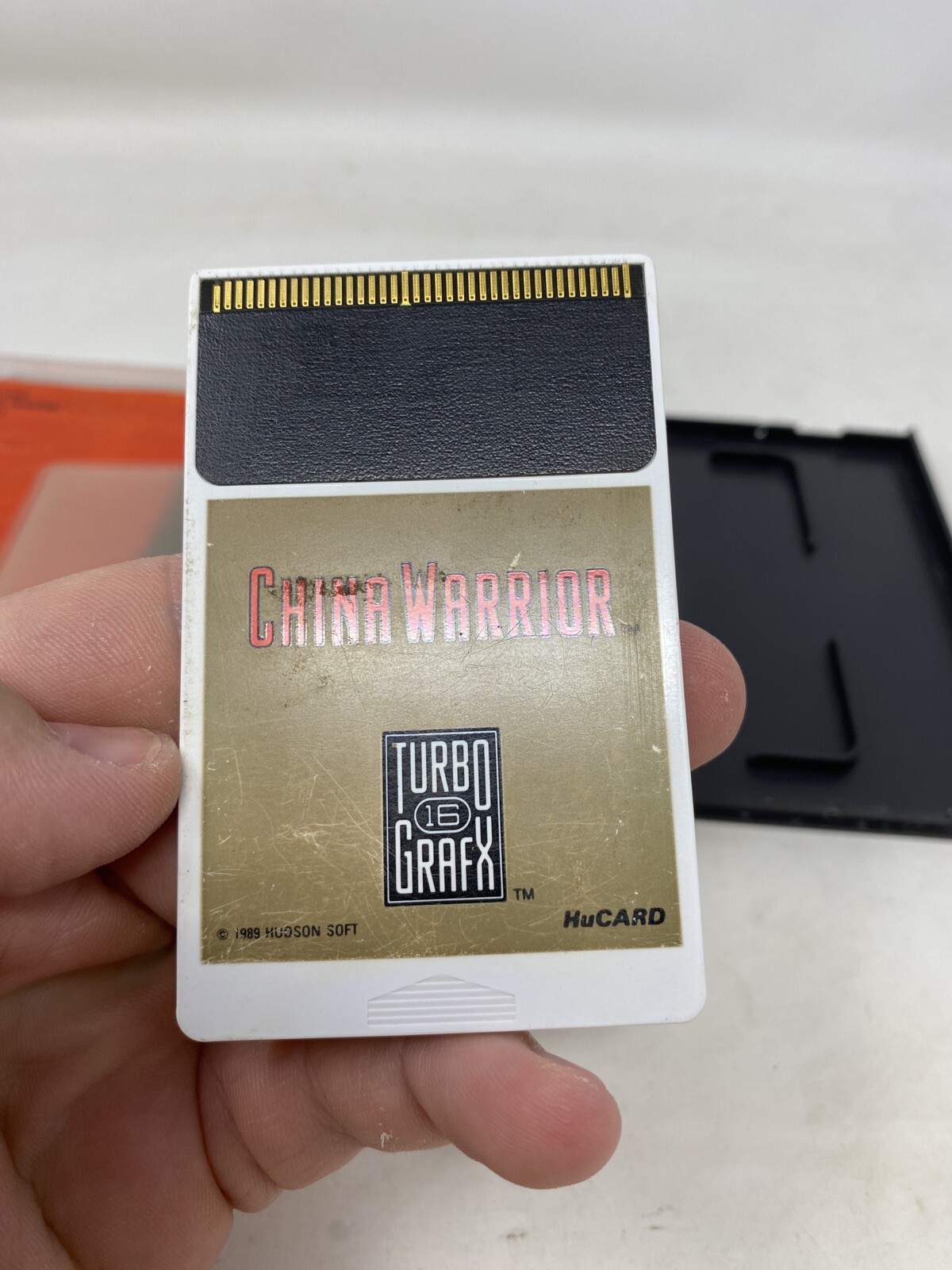 Vintage TurboGrafx 16 China Warrior 1989 NEC Video Game Cartridge CIB Complete