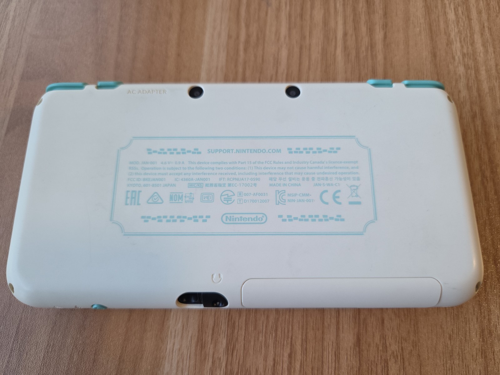 New Nintendo 2DS LL XL Animal Crossing Edition Mint Green White Handheld Console