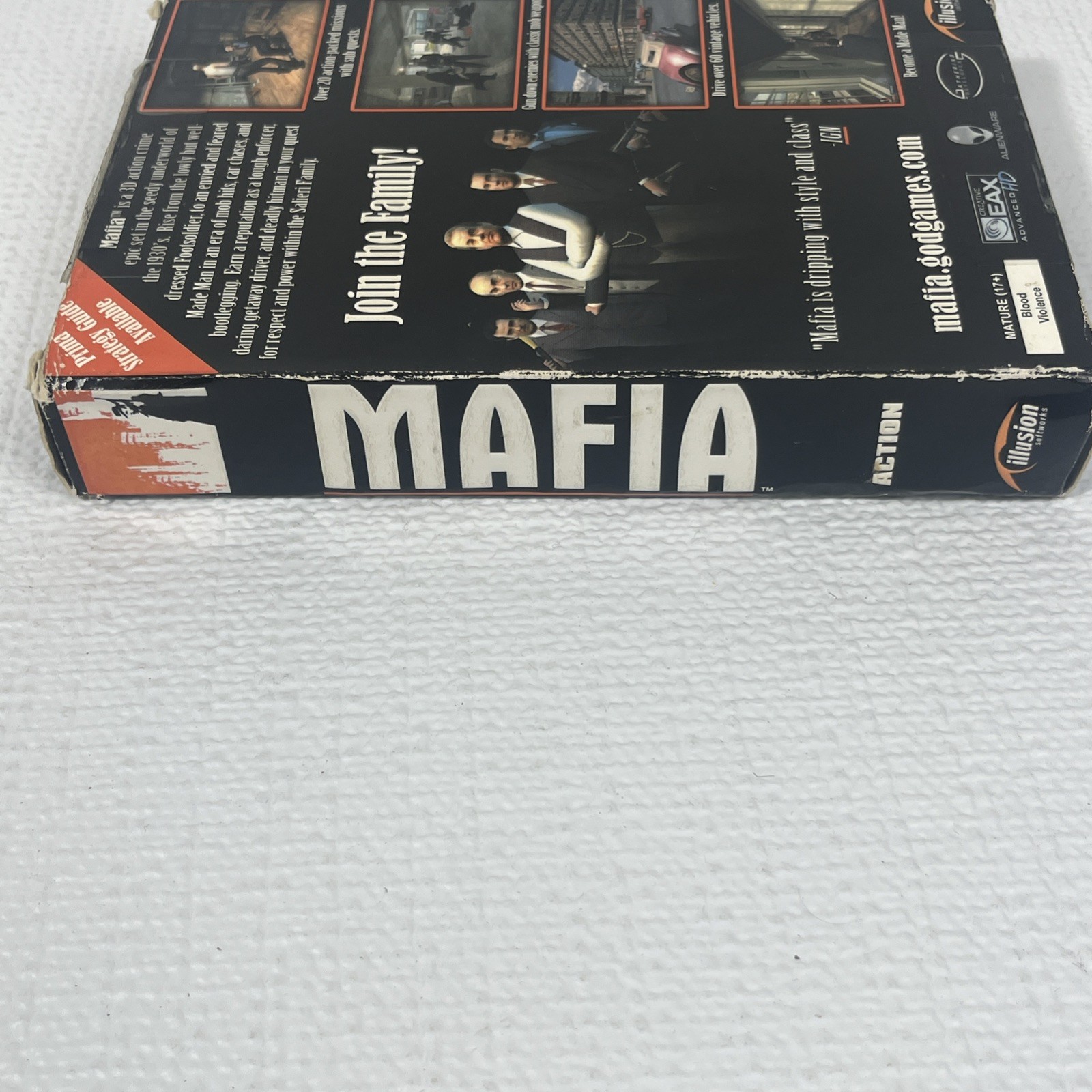MAFIA PC Game Complete Box Manual Poster Map CIB (PC 2002) Windows 98 ME 2000 XP
