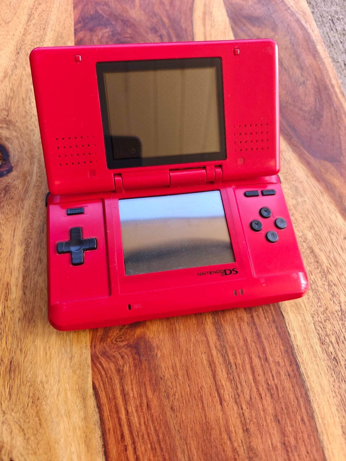 Nintendo DS Original NTR-001 Crimson Red Console Bundle – Tested – SpongeBob