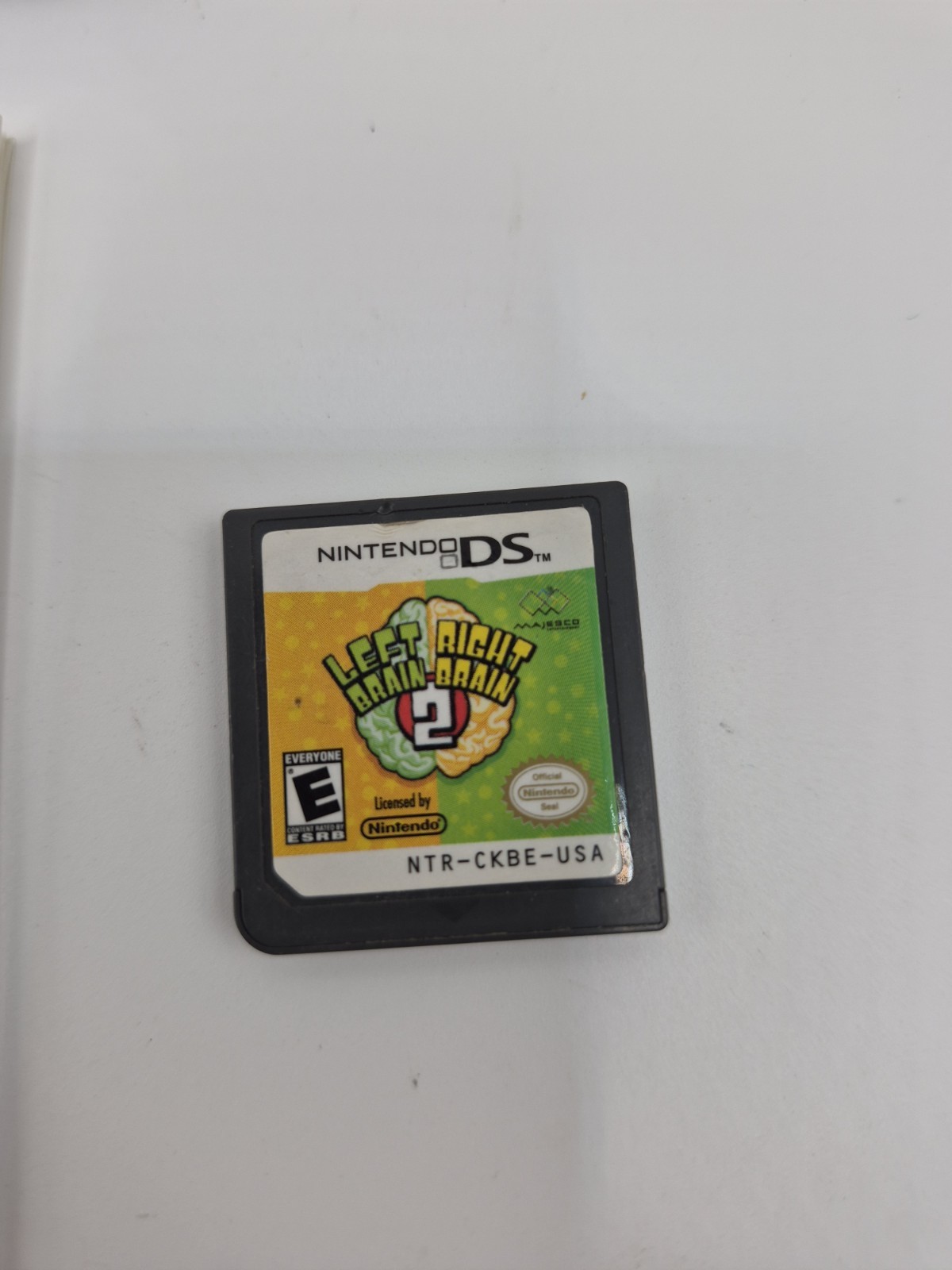 Left Brain Right Brain (Nintendo DS, 2007) Complete CIB W/ Manual & Insert CIB