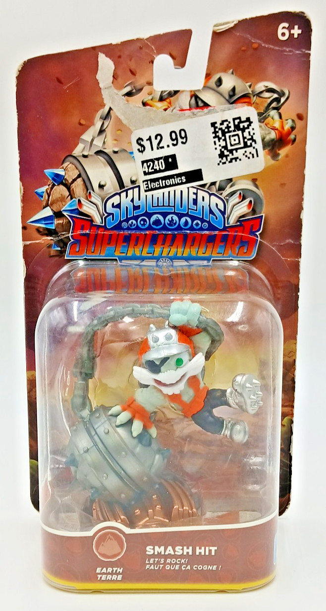 Skylanders SuperChargers Smash Hit Earth Figure Sealed NOS Heavy Shelf Damage