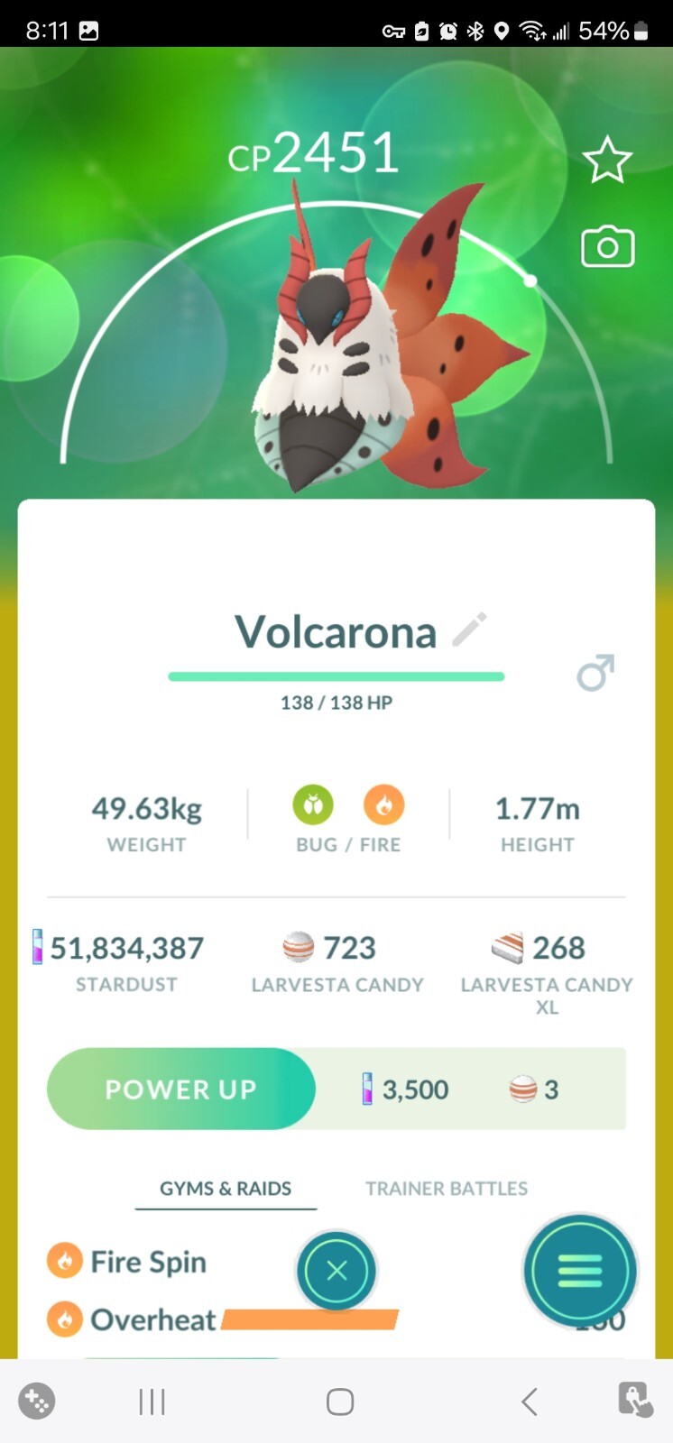 Pokémon Trade GO – Volcarona (Larvesta evolve) 🔥**Rarest Evolution** 🔥