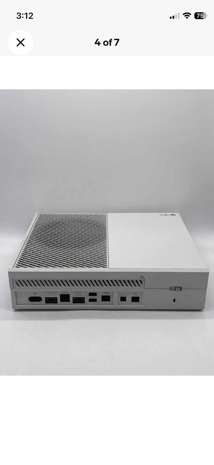 Microsoft Xbox One 500GB White Console Model 1540 Wi-Fi 1080p Region Free
