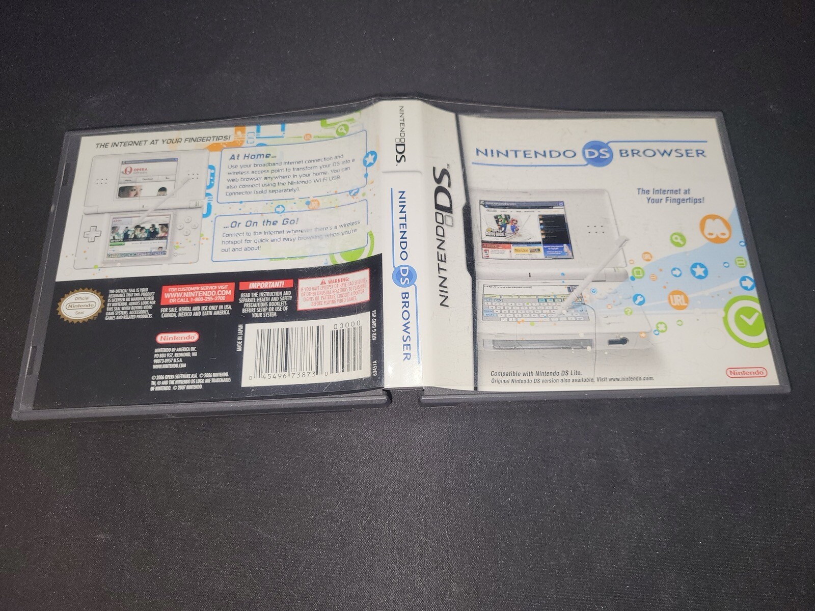 Nintendo DS Browser Nintendo DS NRMT condition COMPLETE n box w memory expansion