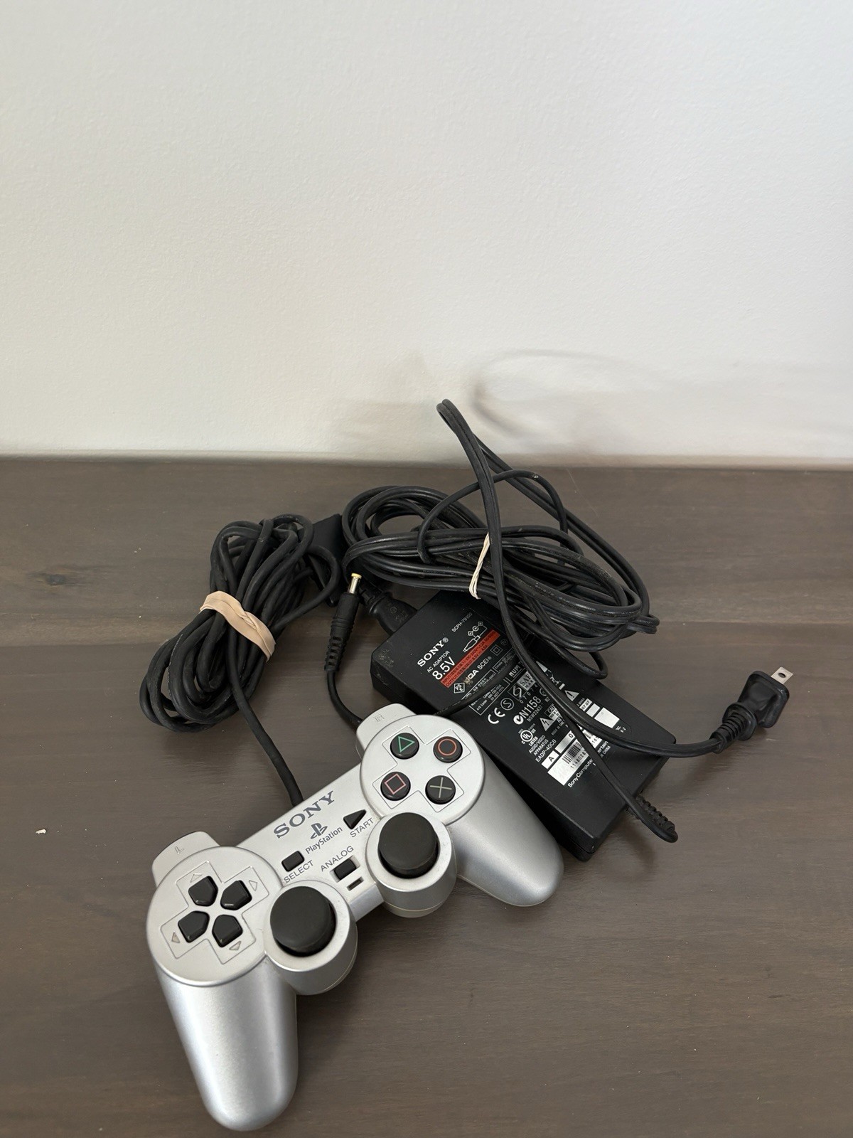 Sony PlayStation 2 PS2 Slim Console SILVER W/ Cords + Controller Tested