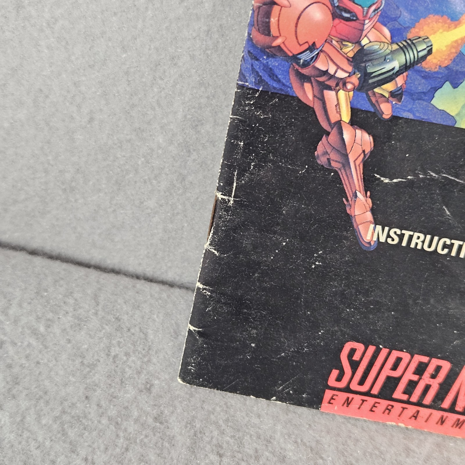 Super Metroid & F-Zero SNES Manual Lot Authentic Original Instruction Booklets
