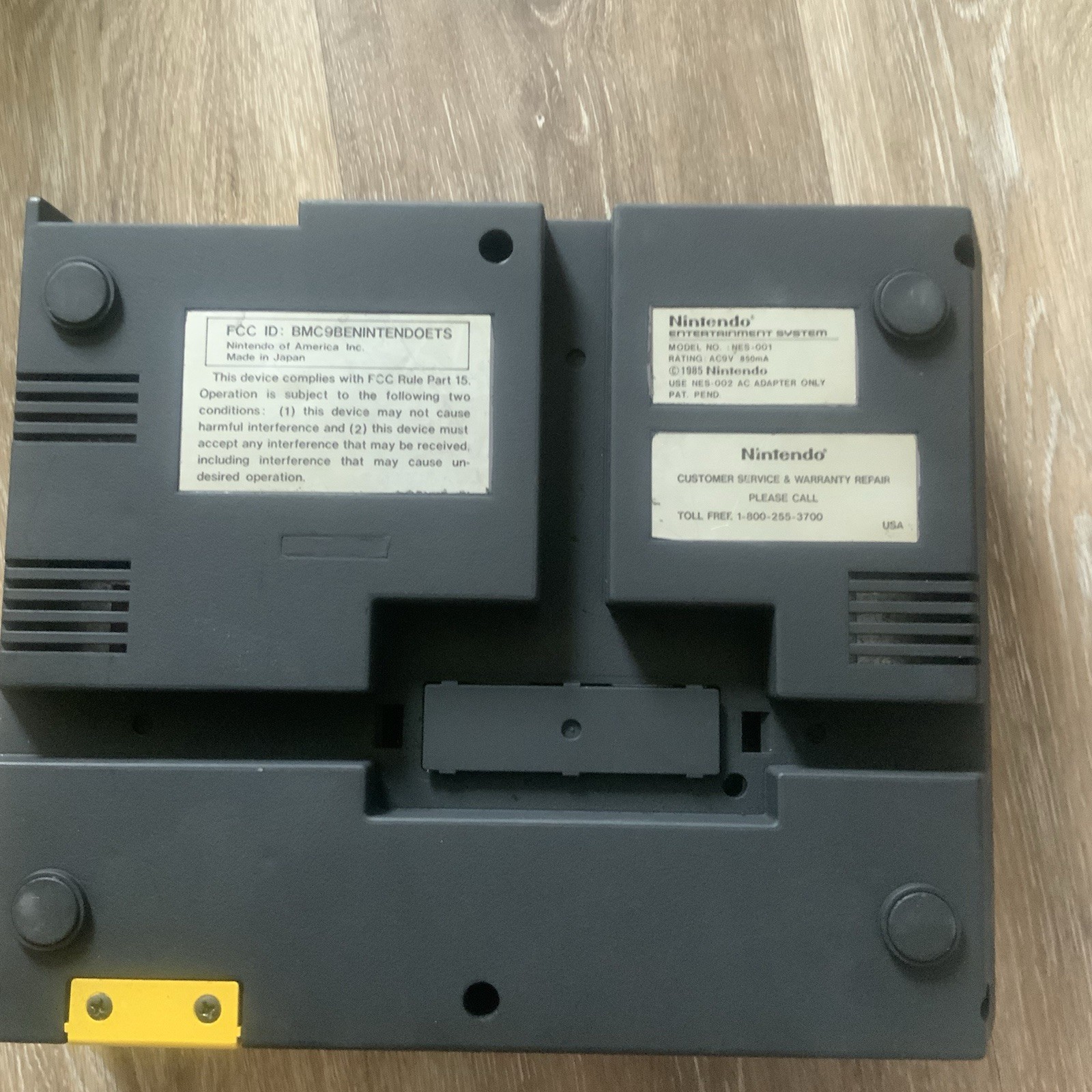 NES Console Only Untested NFL Custom Pittsburgh Steelers Design Black Yellow