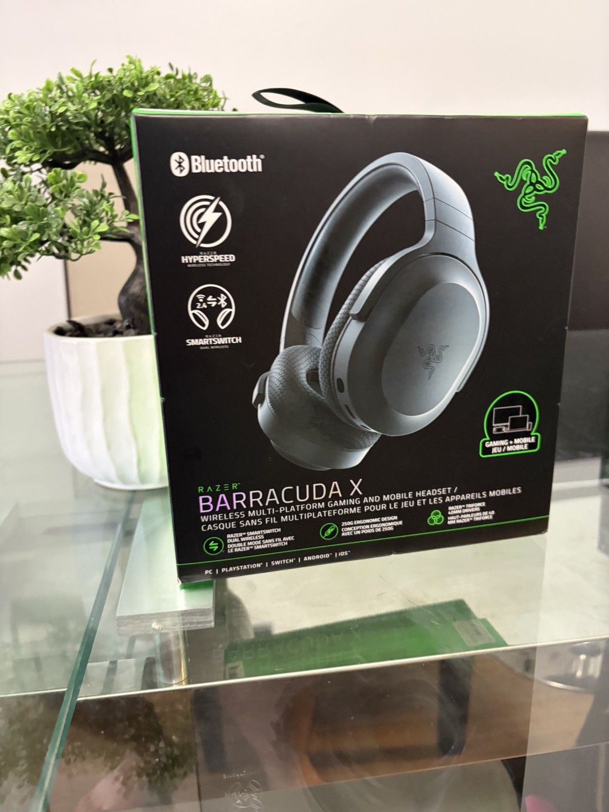 Razer Barracuda X Wireless Gaming Headset Bluetooth 2.4GHz USB-C Black