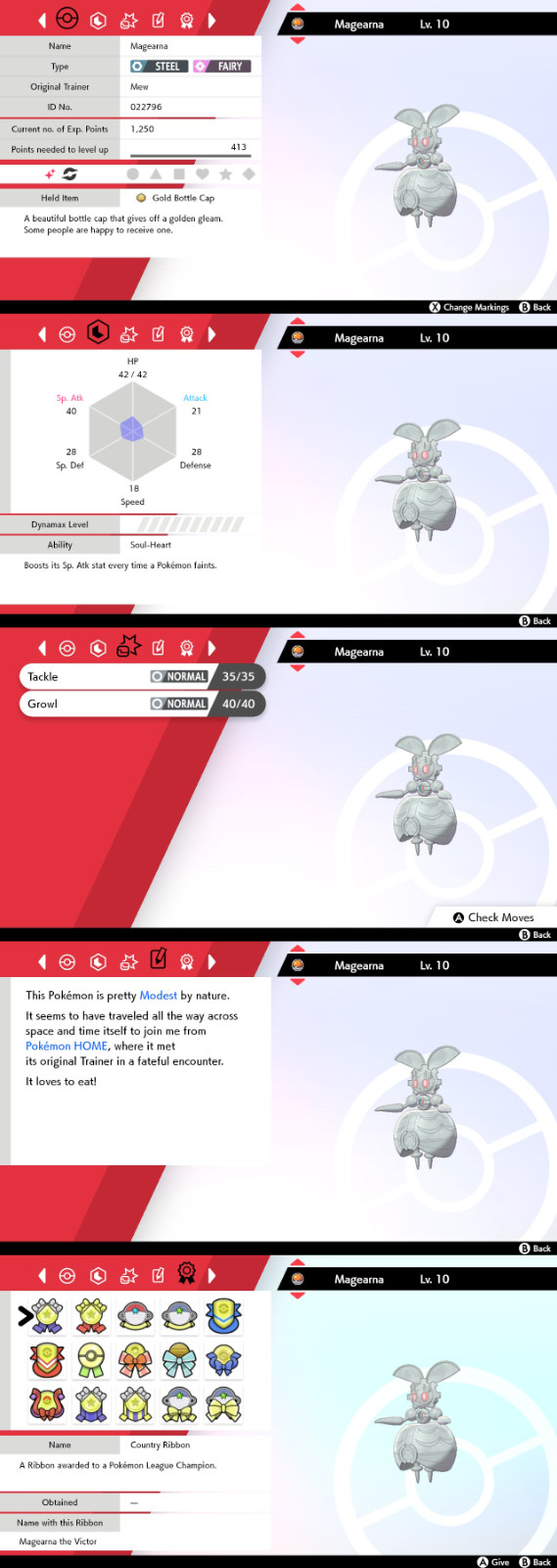 SHINY 6IV XXXL Low Level (1-20**) Legendary Pokemon Sword/Shield Home
