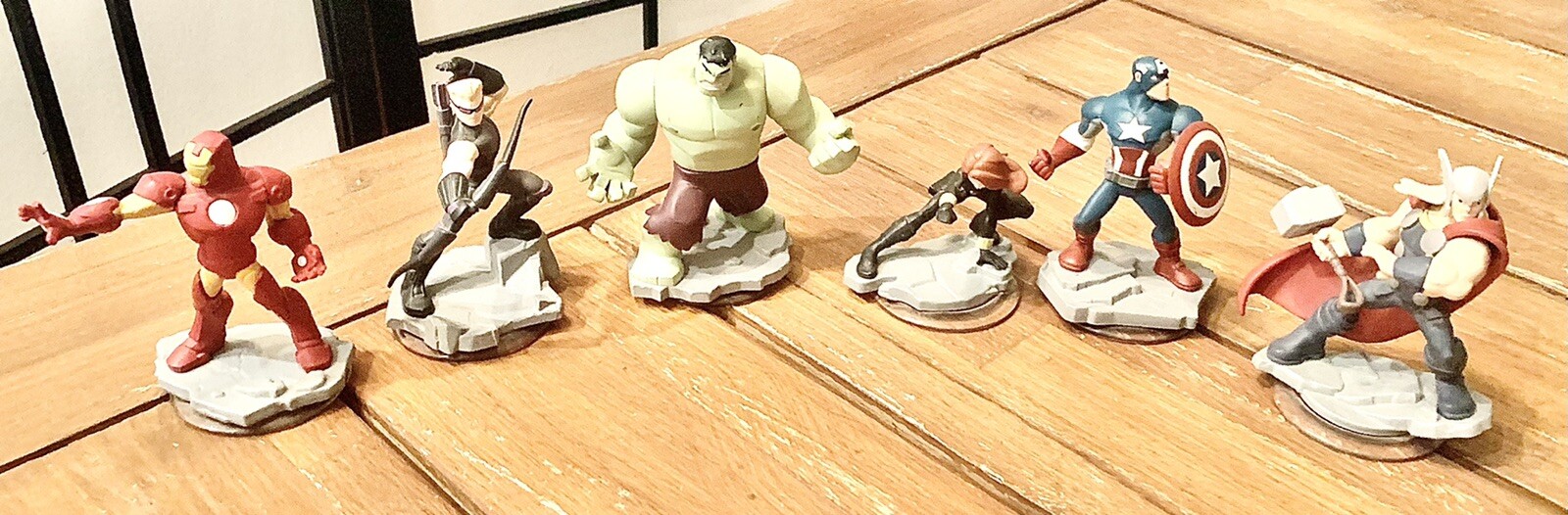 Disney infinity six characters nighthawk Hulk Captain America Thor￼