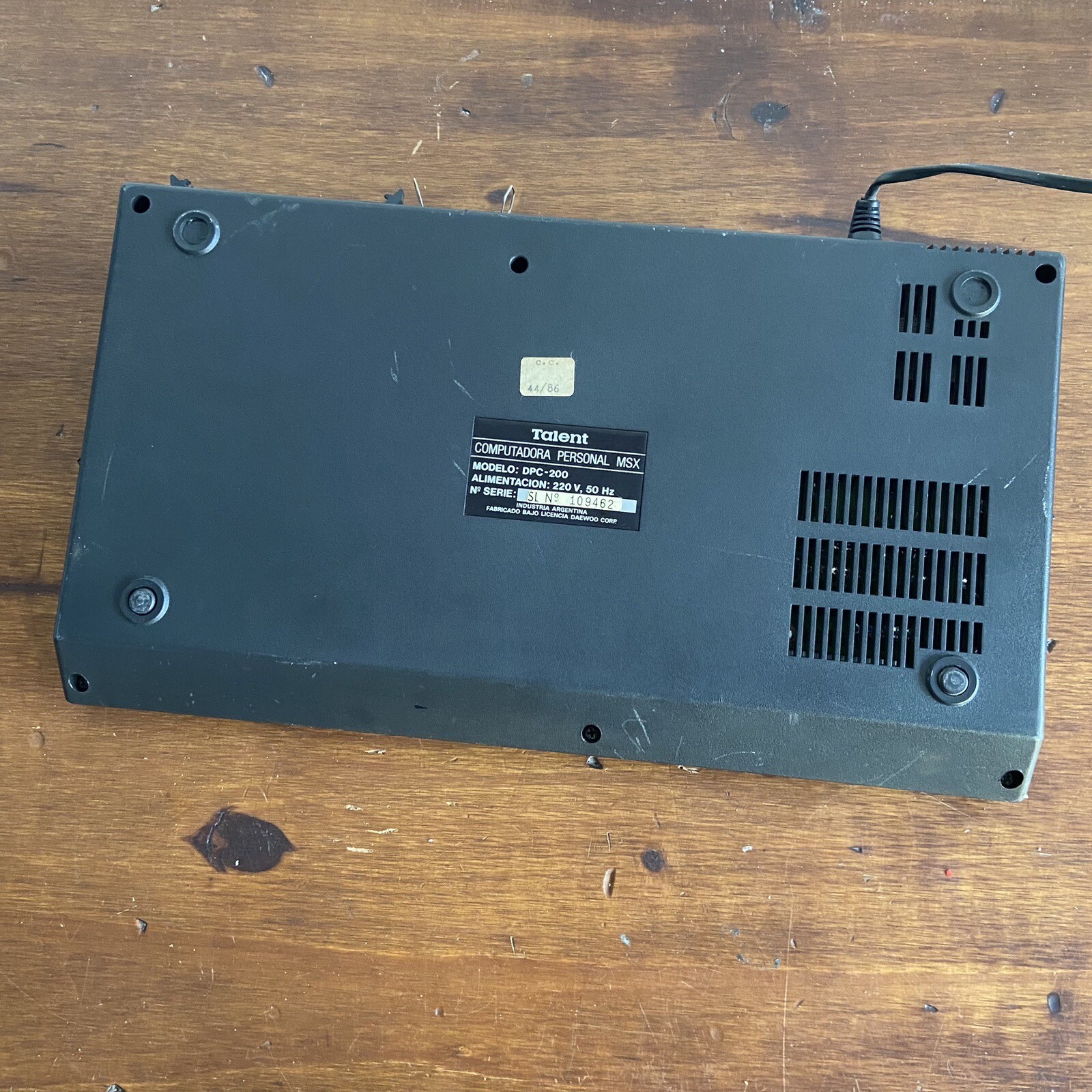 Talent Personal computer MSX DPC-200 Argentina RARE