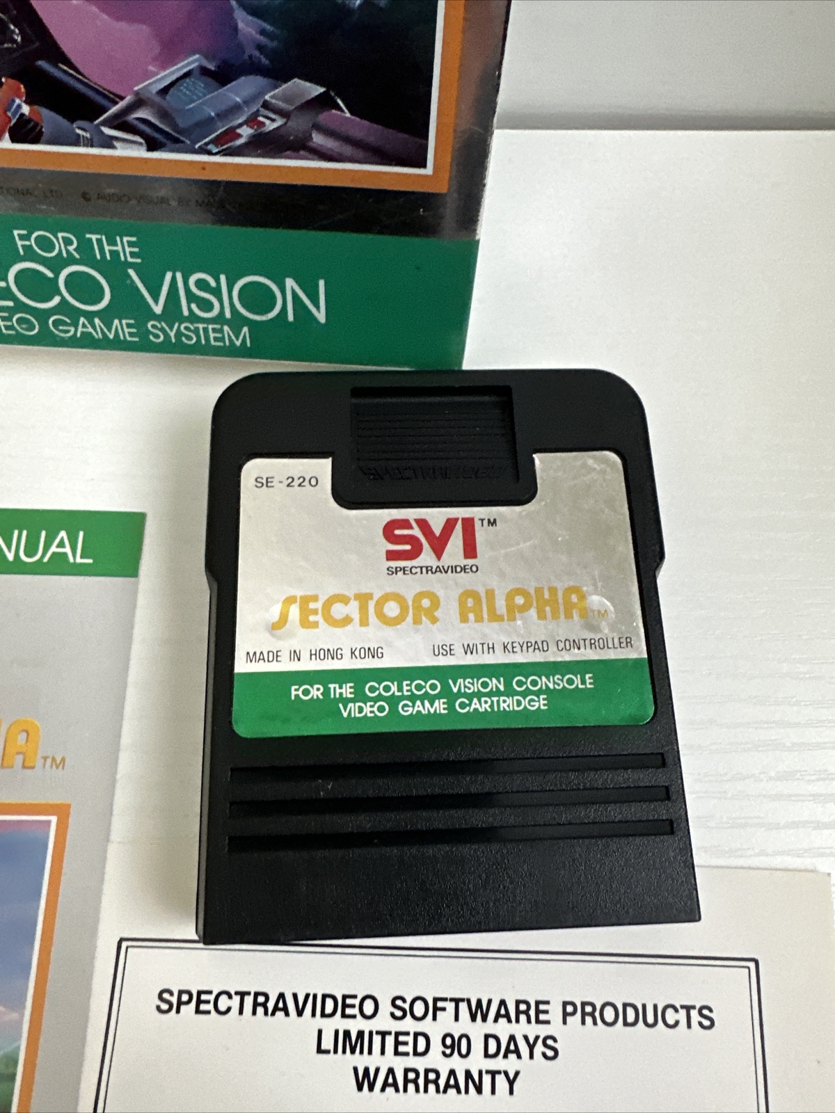 Sector Alpha Spectravideo Cartridge (Colecovision, 1983) CIB RARE 🔥