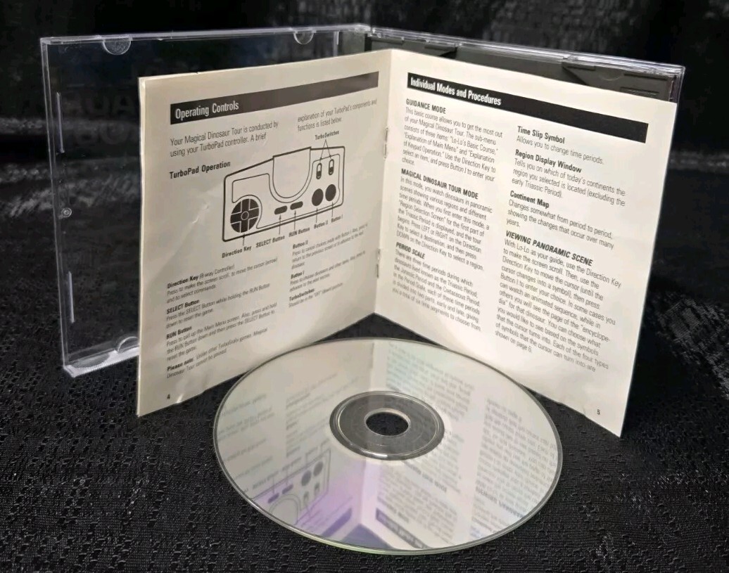 Magical Dinosaur Tour 1990 TurboGrafx CD TurboDuo