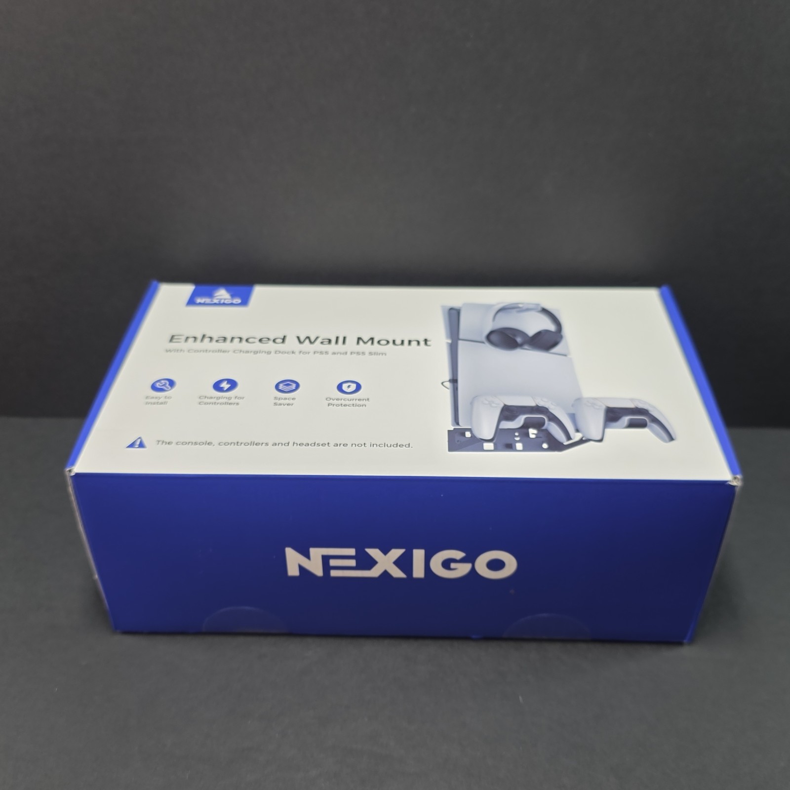NexiGo Wall Mount Kit with Charging Station for PS5 and PS5 Slim/Pro Versions…