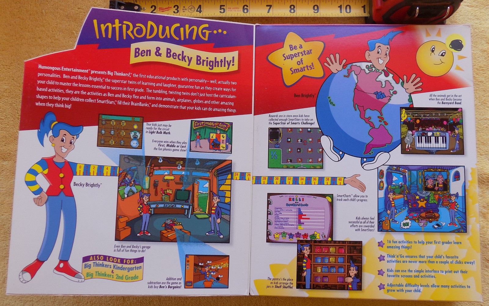 Big Thinkers: 1st Grade – Big Box CD-ROM Windows & MAC – 1997 Humongous