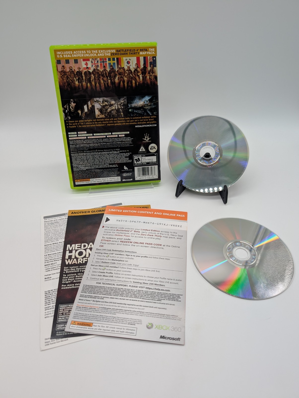 Medal of Honor: Warfighter — Limited Edition (Microsoft Xbox 360, 2012) Mint
