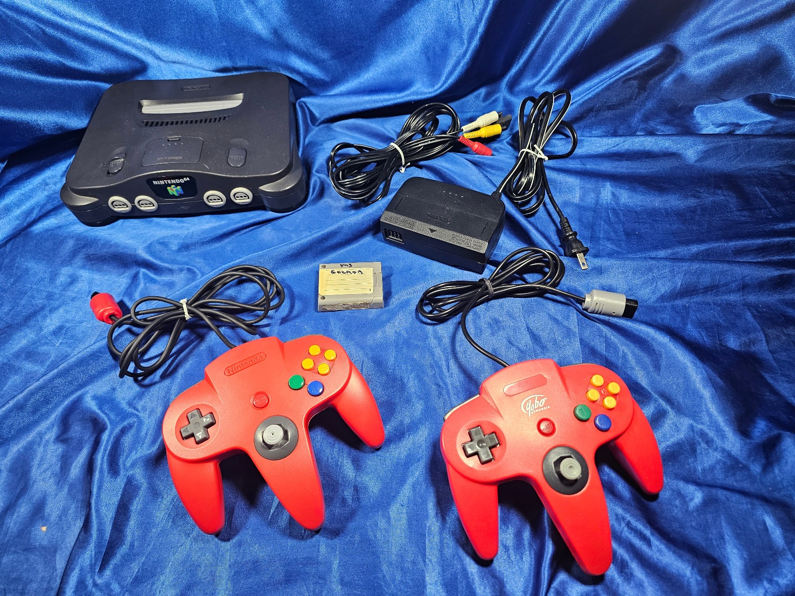 Nintendo 64 Console Black With OEM Power Supply & AV Cable