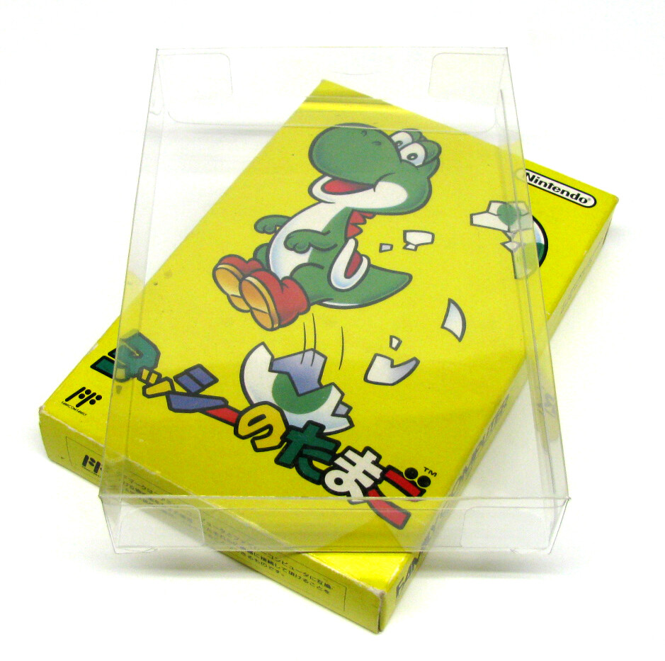 10X NINTENDO FAMICOM LARGE CIB GAME – CLEAR PLASTIC PROTECTIVE BOX – READ!