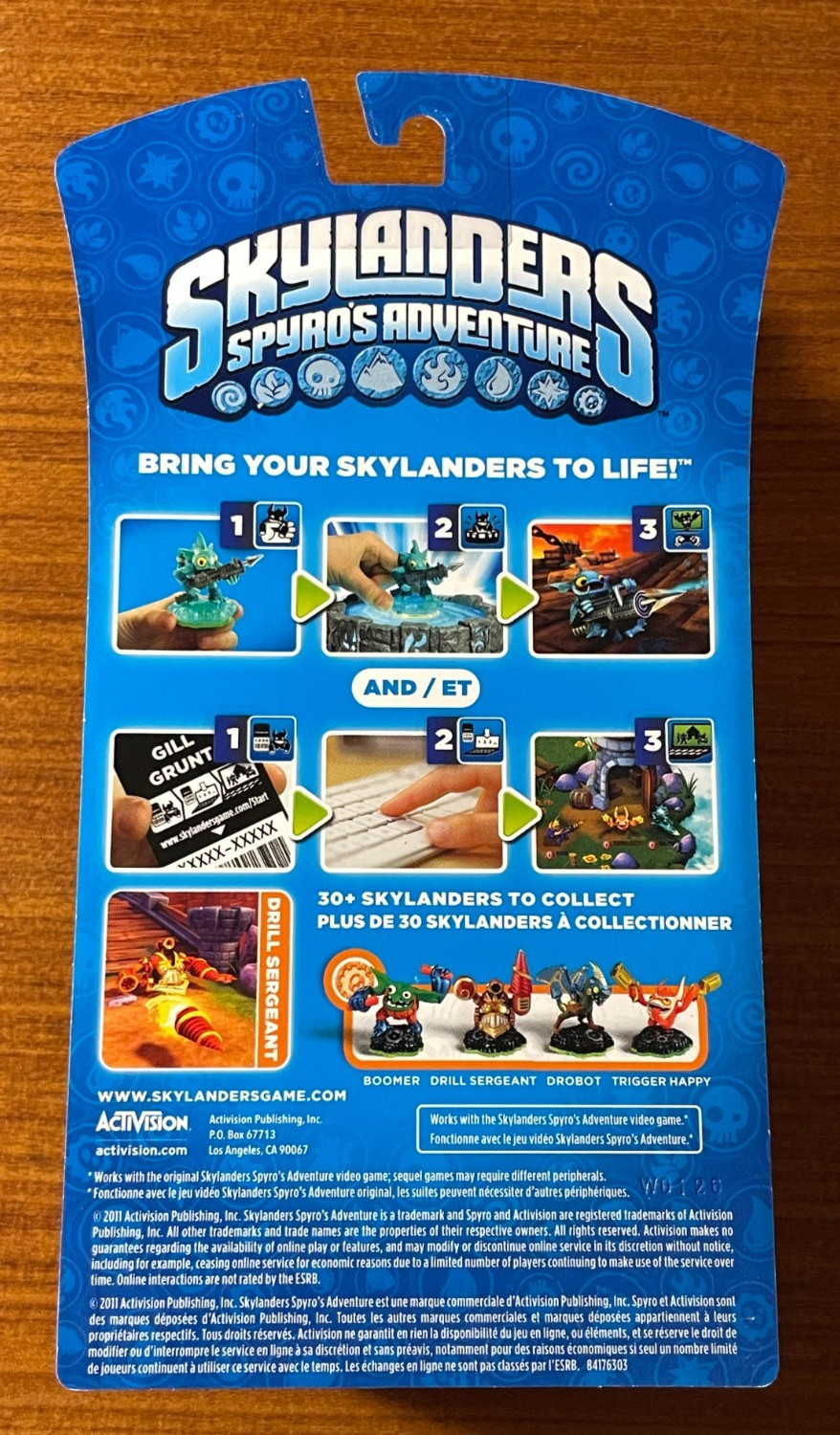 Skylanders Spyro’s Adventure DRILL SERGEANT Series 1 Figure 2011 NEW SEALED
