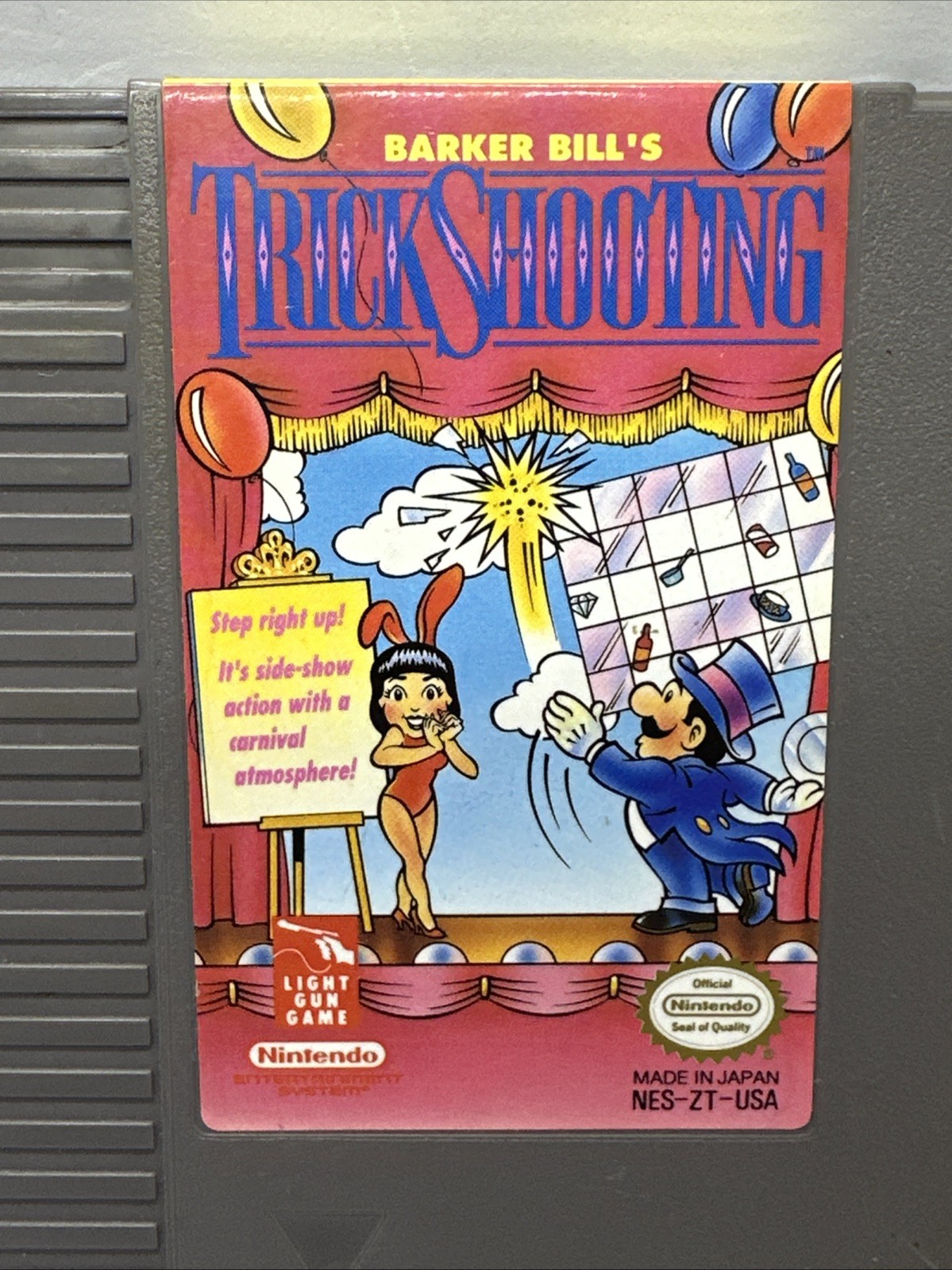 NES Barker Bill’s Trick Shooting Nintendo Entertainment System Cleaned & Tested