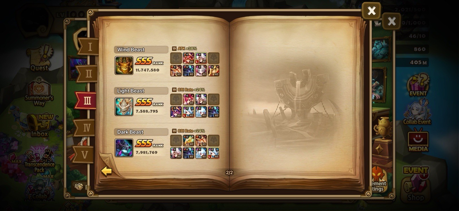 SUMMONERS WAR ENDGAME LD5X6 PONTOSX2 BIRGITTA, NARAHA, TIAN LANG, GROGEN