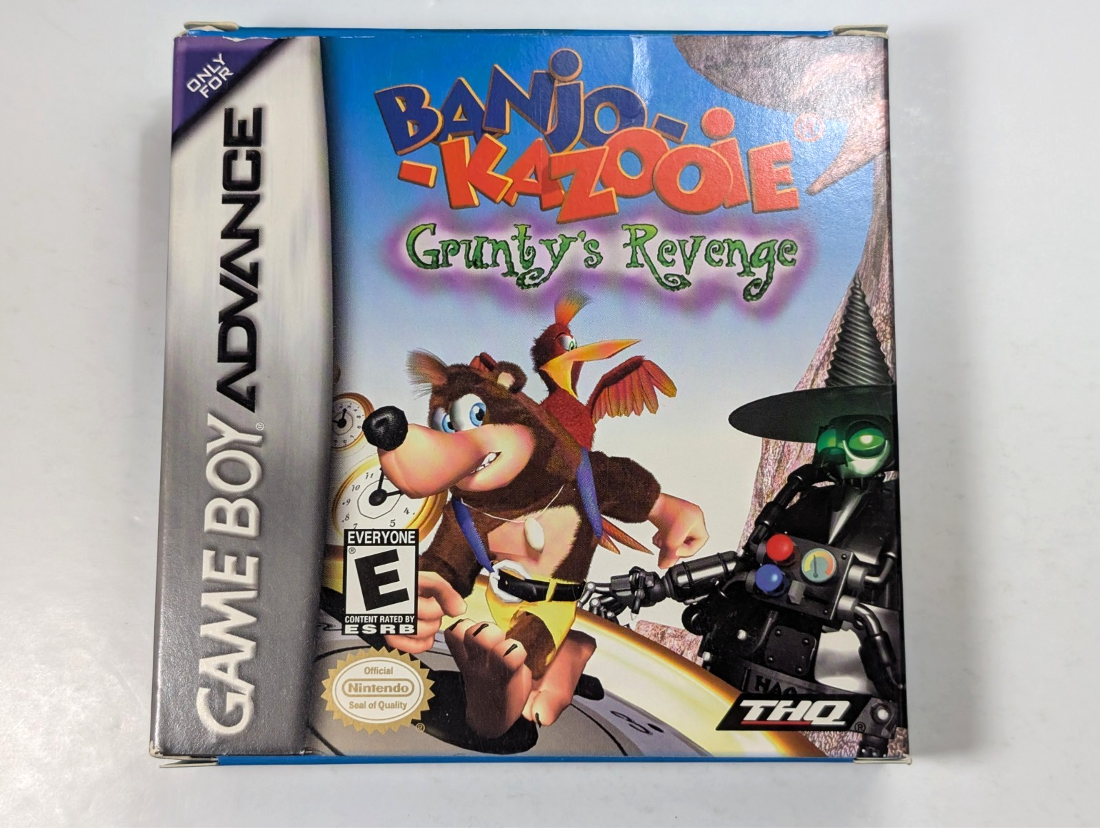 *No game* Banjo Kazooie Grunty’s Revenge Game Boy Advance box + poster authentic