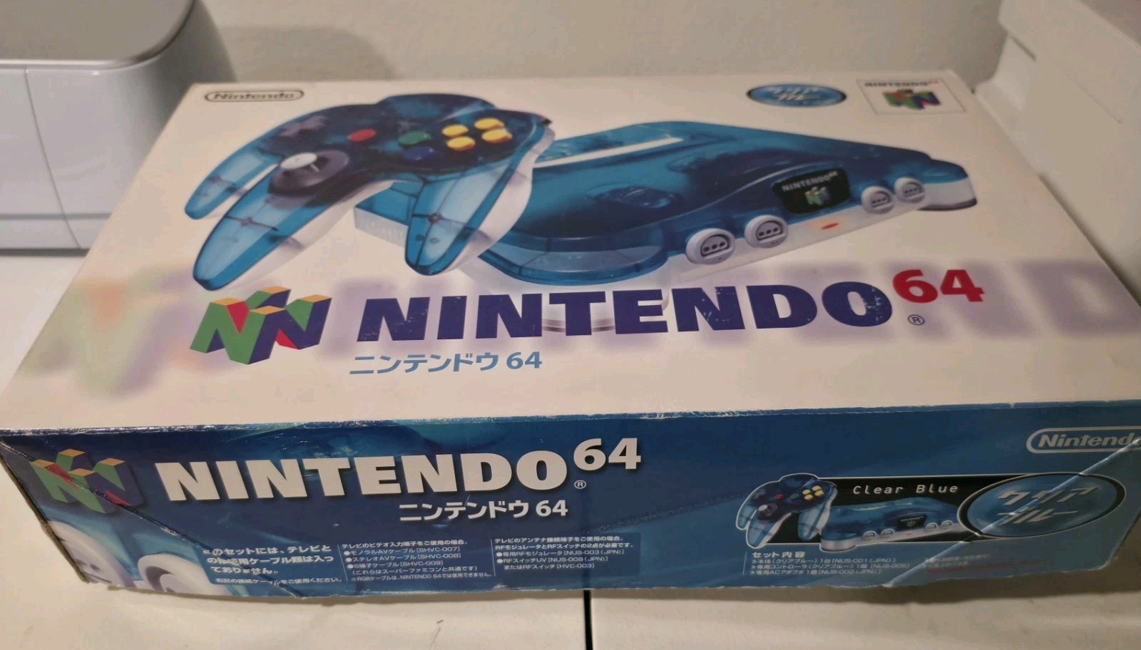 Nintendo 64 Clear Blue Console Bundle ,controllers,Games,jumper pak