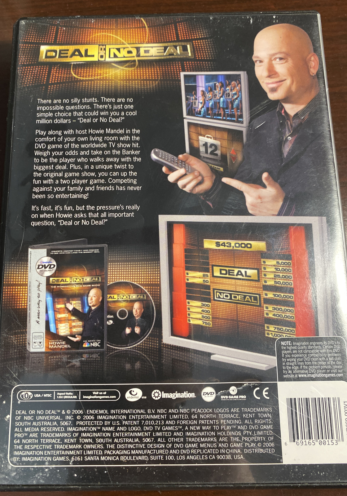 Deal or No Deal The Interactive DVD Game Show 2006 by Imagination