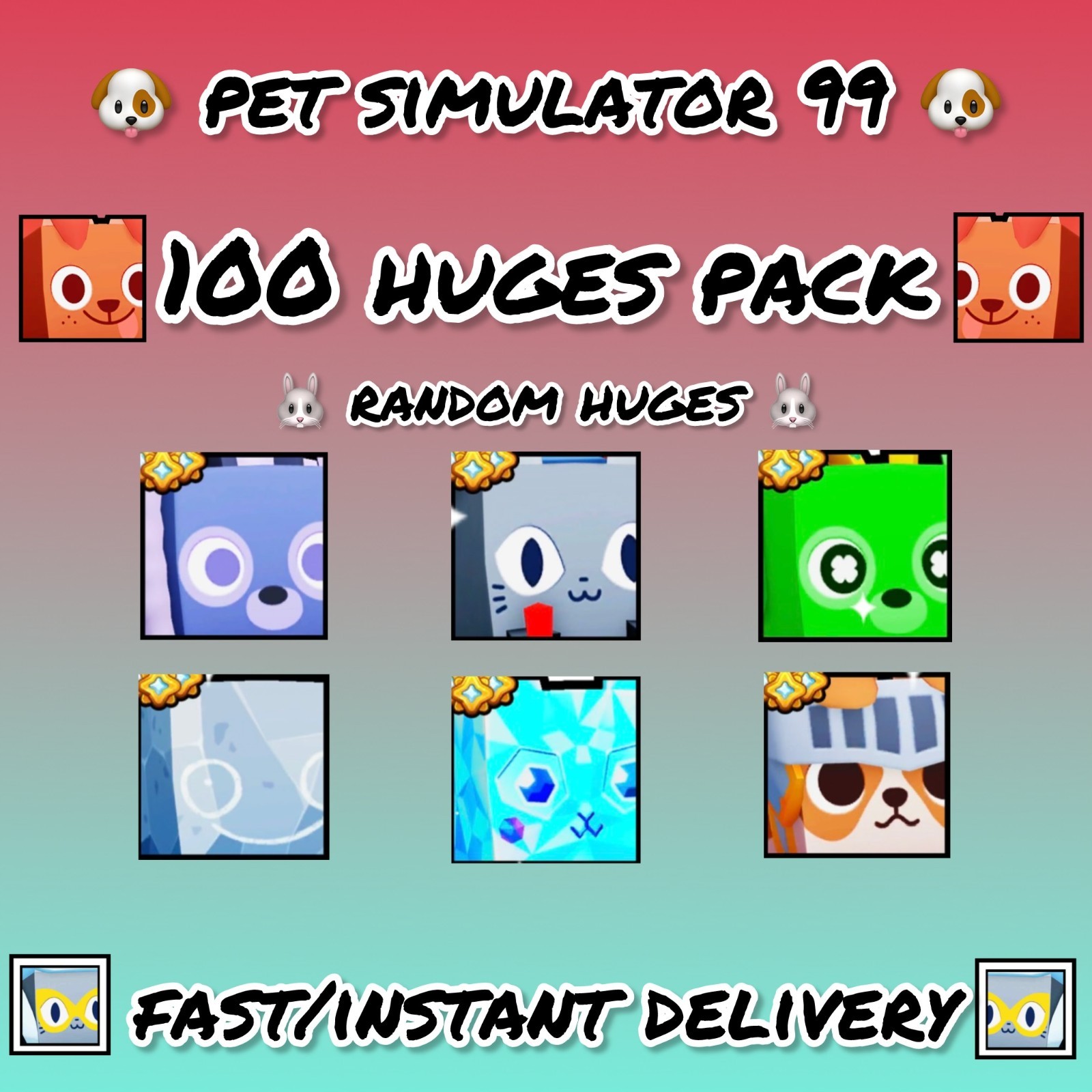 Pet simulator 99 huges | Ps99 | pet sim 99 | Ps99 Pets | Fast delivery