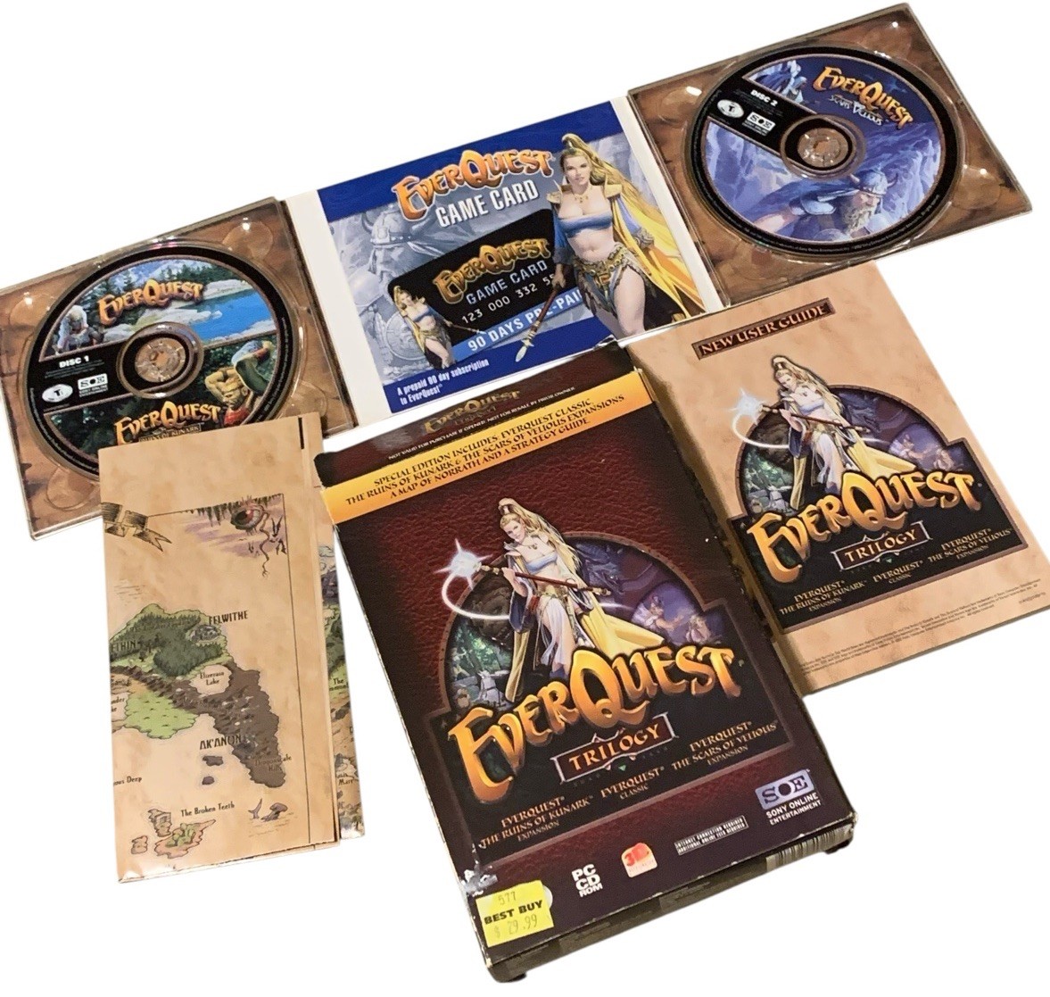 EverQuest Trilogy (PC, 2001) Big Box Game Collector’s Edition – No Figures