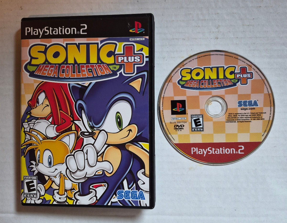 Sonic Mega Collection Plus PS2 PlayStation 2 Complete Case Game Tested No Manual