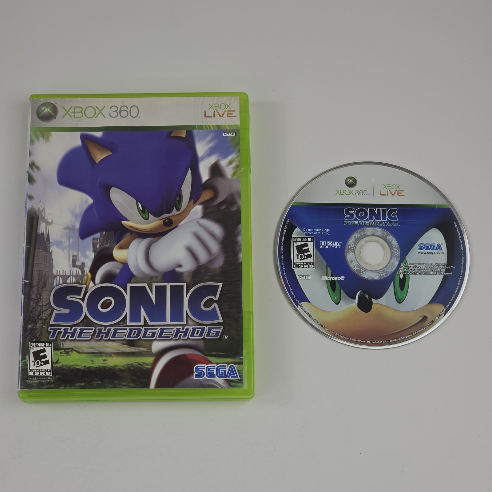 Sonic the Hedgehog (Microsoft Xbox 360, 2006) Tested Game No Manual VG
