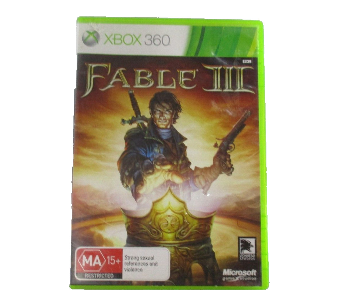 Fable III XBOX 360 MA15+ PAL R4 2010 Microsoft Corporation Complete Game Tested
